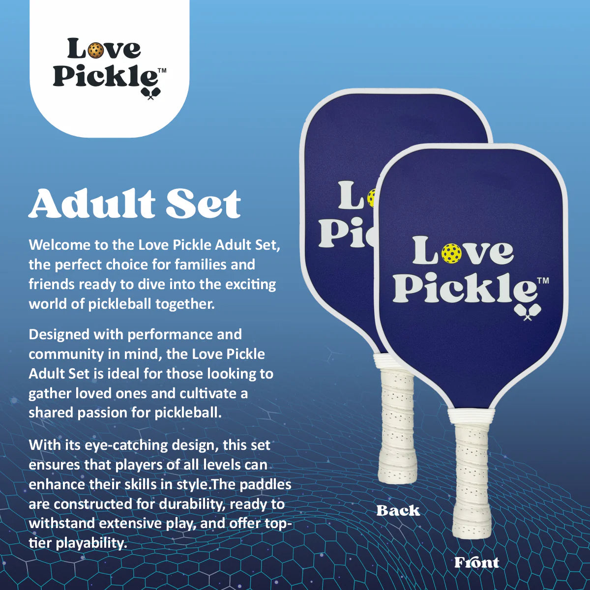 Adult Pickleball Set - Love Pickle