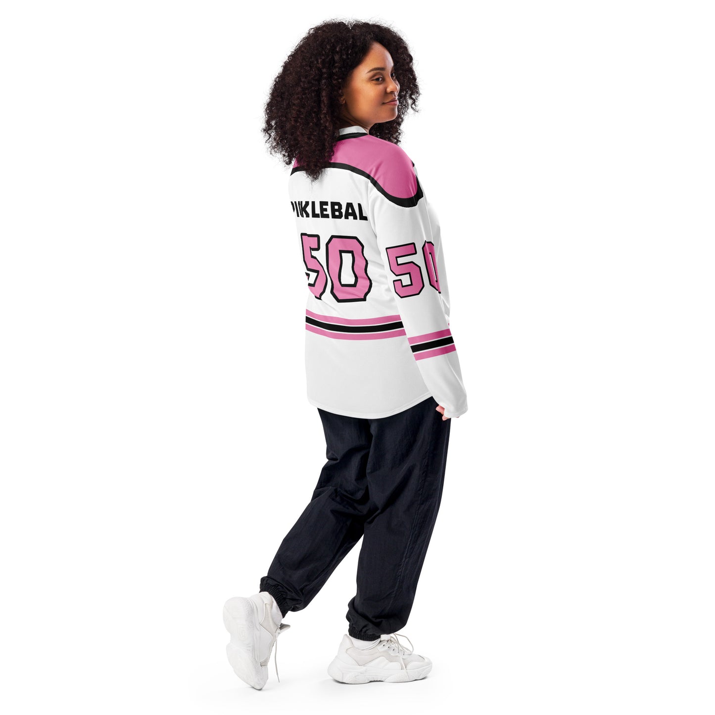 Seeded Pickleball Pink Hockey  jersey