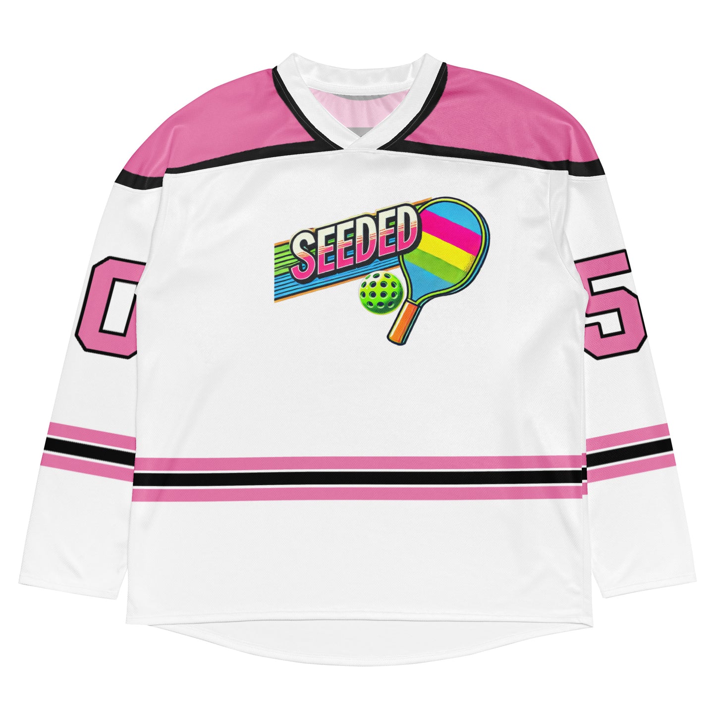 Seeded Pickleball Pink Hockey  jersey