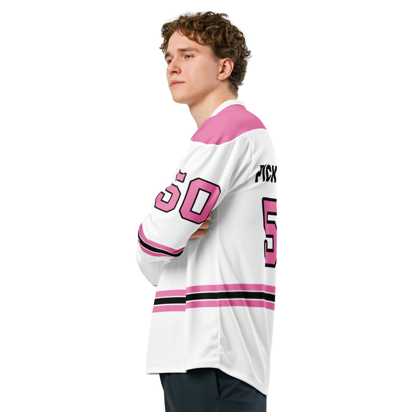 Seeded Pickleball Pink Hockey Jersey