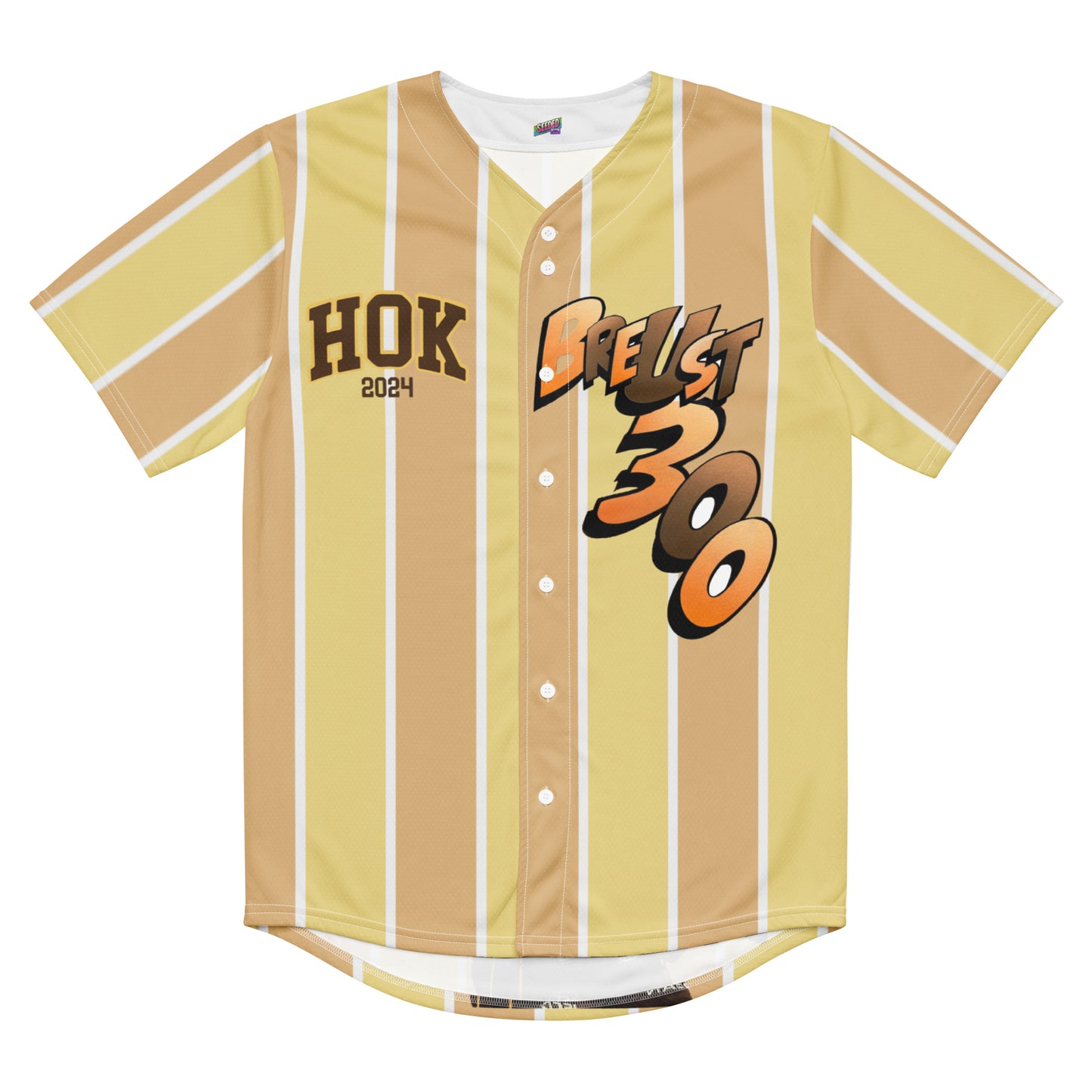 Luke Breust 300 games  baseball jersey