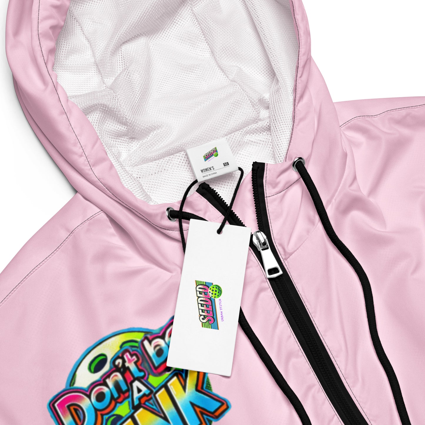 Don't be a Dink - Women’s Pickleball cropped windbreaker