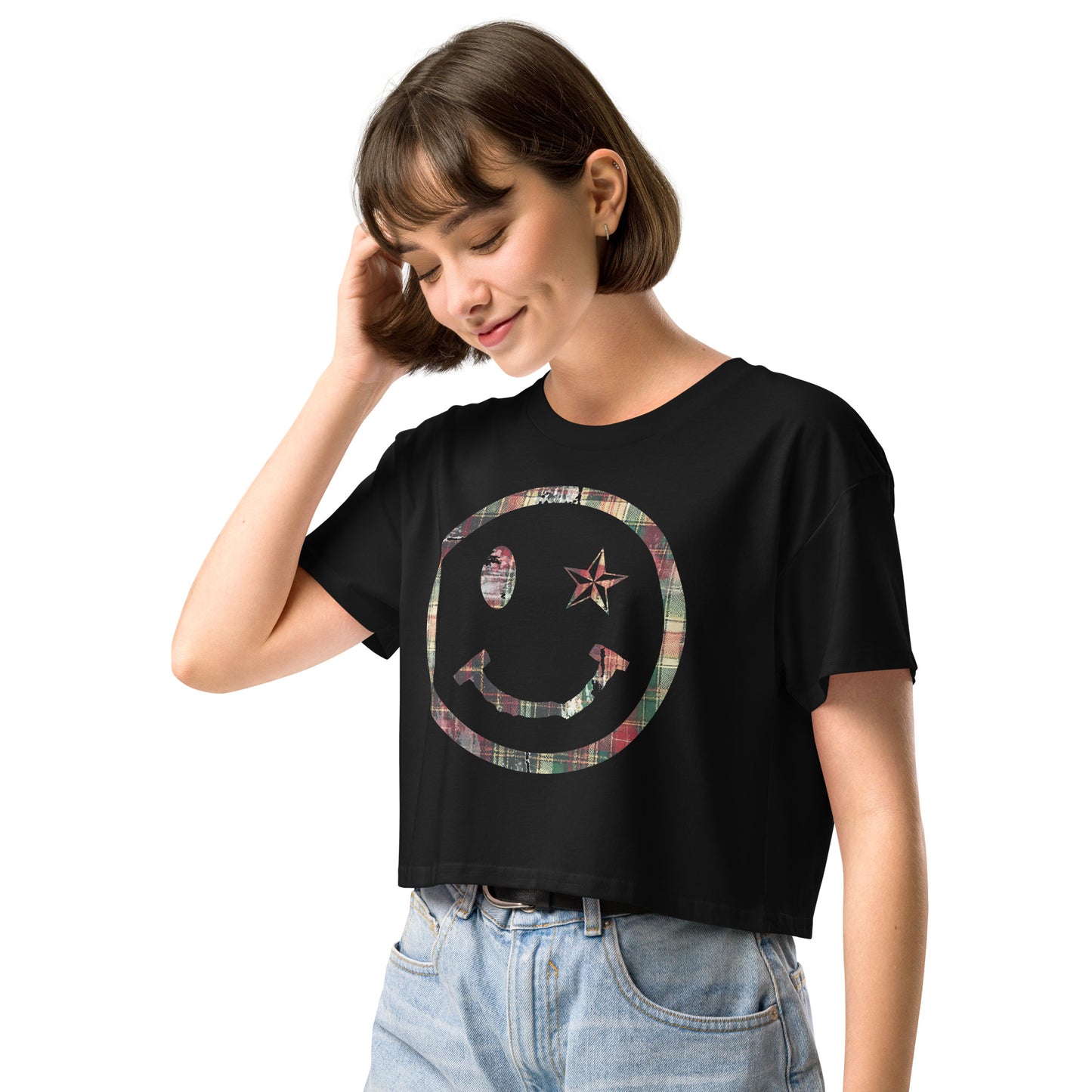 Smells Like Smile Women’s crop top