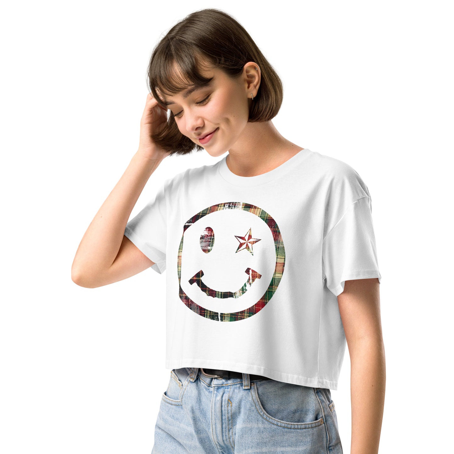 Smells Like Smile Women’s crop top